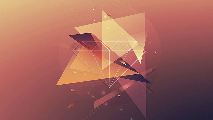 abstract, triangle, design, symbol, graphic, art, shape, 3d
