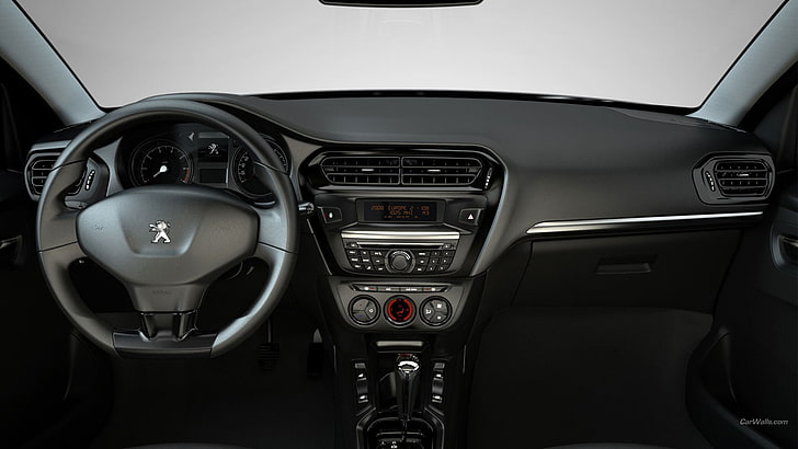 Peugeot, car interior, vehicle, mode of transportation, motor vehicle, HD wallpaper