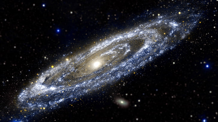 Milky Way galaxy, space, stars, Andromeda, Messier 31, star - space