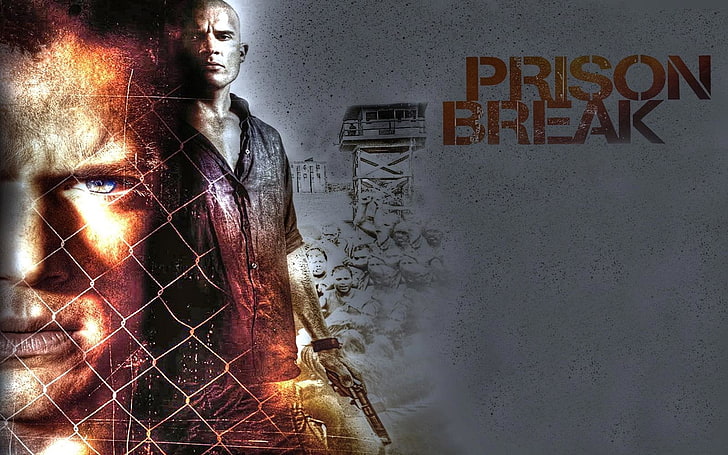 TV Show, Prison Break, text, one person, wall - building feature