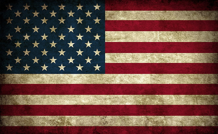 Grunge Flag Of Usa, U.S.A. flag, Artistic, patriotism, striped, HD wallpaper