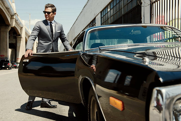 HD wallpaper: Actors, Matt Damon, American, Car, Suit, Sunglasses |  Wallpaper Flare