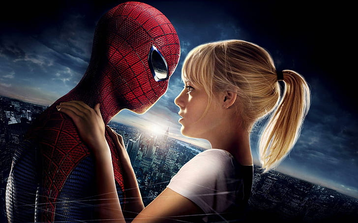 Amazing Spider Man Emma Stone, spiderman movie, movies, HD wallpaper