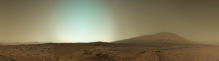 mars curiosity space nasa multiple display, scenics - nature