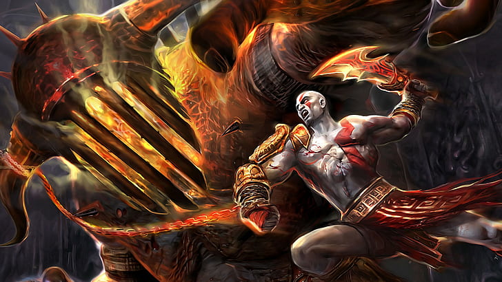Kratos, God of War, video games, God of War III