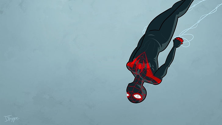 1500x500px | free download | HD wallpaper: Spider-Man, Ultimate Spider-Man,  Minimalist, red, low angle view | Wallpaper Flare