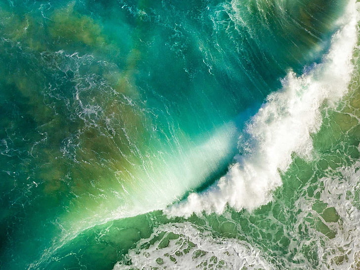HD wallpaper: Apple iOS 10 iPhone 7 Plus HD Wallpaper, barrel wave, water,  sea | Wallpaper Flare