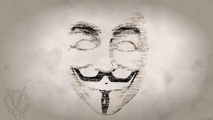 Guy Fawkes Mask wallpaper, movies, Anonymous, positive emotion
