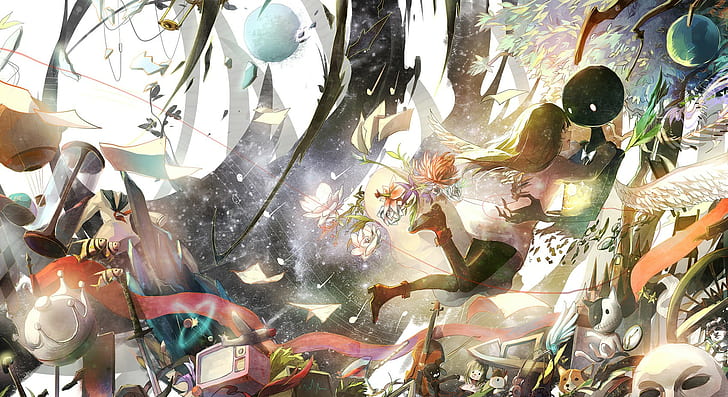artwork, manga, Deemo, anime, fantasy art, Pixiv Fantasia, HD wallpaper