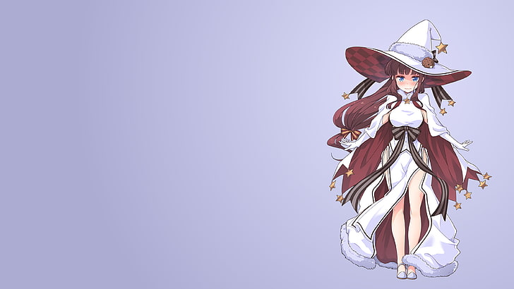 maroon haired girl anime illustration, anime girls, Hifumi Takimoto, HD wallpaper