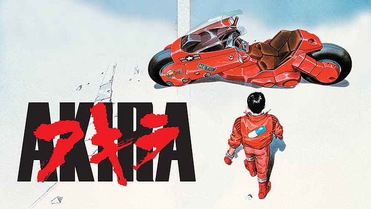 Akira, motorcycle, Shotaro Kaneda, movie poster