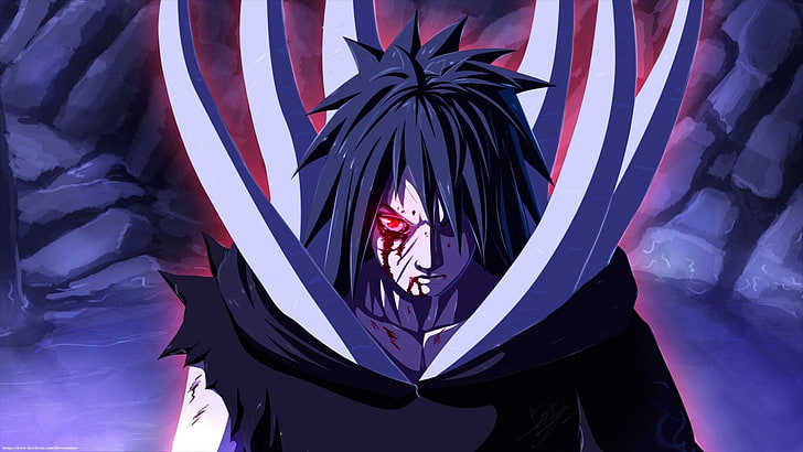 black haired anime character illustration, Naruto Shippuuden, HD wallpaper