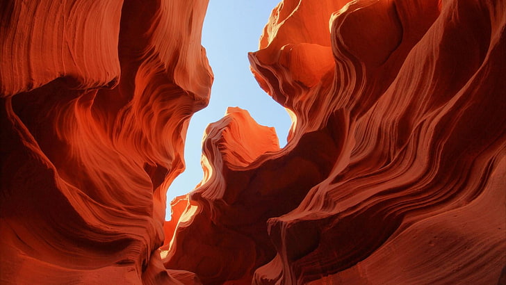 antelope canyon, red, arizona, geological phenomenon, united states, HD wallpaper