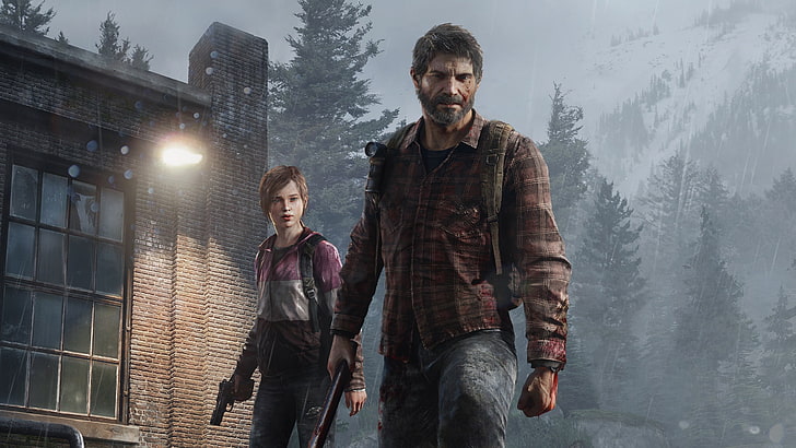 The Last Of US game cover, artwork, video games, architecture, HD wallpaper