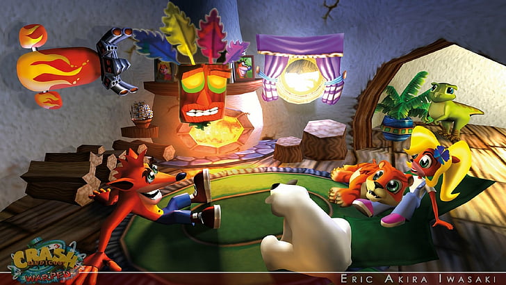 Video Game, Crash Bandicoot 3: Warped, Aku Aku (Crash Bandicoot)
