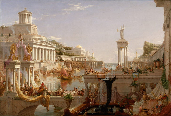 roman empire, painting, canvas, Ancient Rome, HD wallpaper