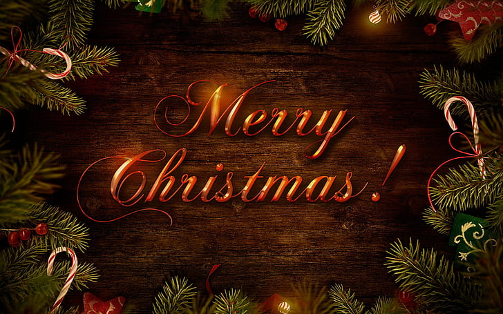 Merry Christmas, holidays, HD wallpaper