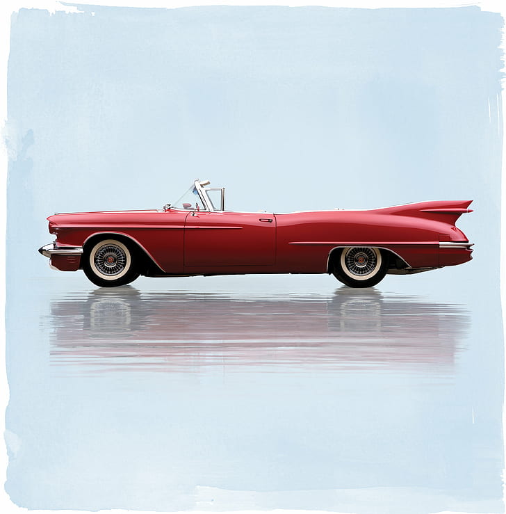 1958, biarritz, cadillac, convertible, eldorado, luxury, prototype, HD wallpaper