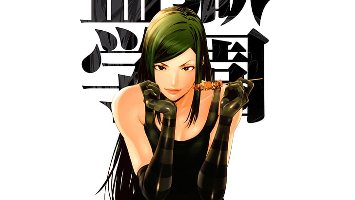 green haired woman anime character illustration, Prison School