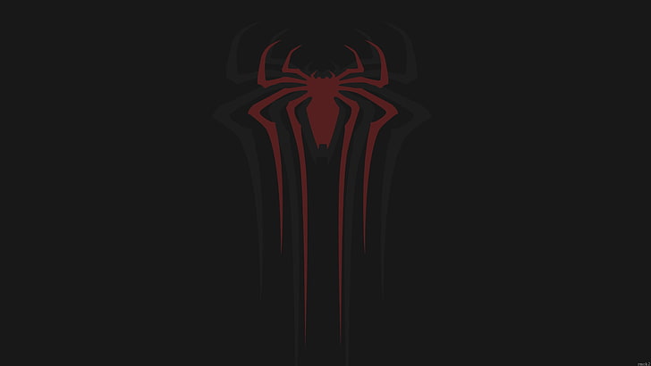 HD wallpaper: Marvel Spider-Man logo, wall, Marvel Cinematic Universe,  minimalism | Wallpaper Flare