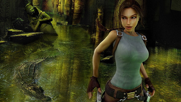 Tomb Raider digital wallpaper, Lara Croft, Tomb Raider: Anniversary, HD wallpaper