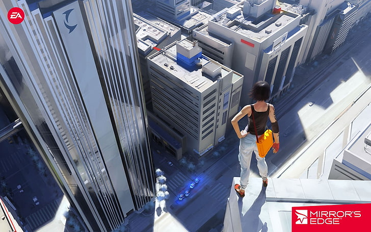 Mirror's Edge, architecture, one person, full length, building, HD wallpaper