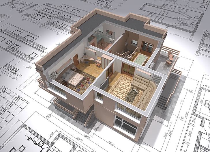 HD wallpaper floor plan, house, design, architecture