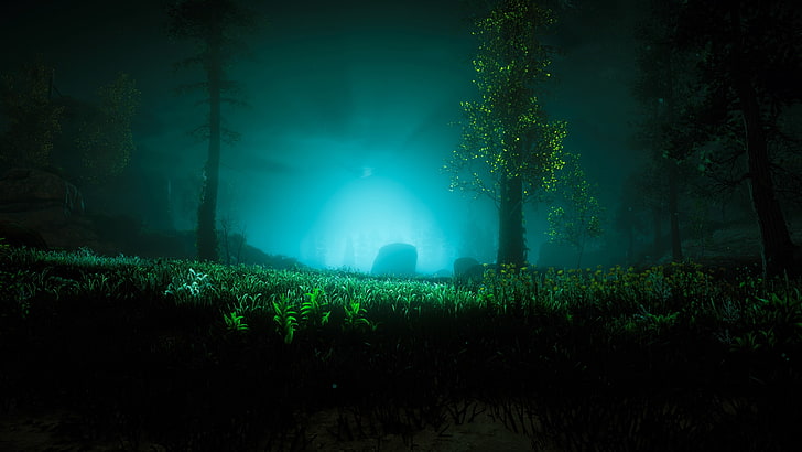 green leafed tree, Horizon: Zero Dawn, screen shot, video games