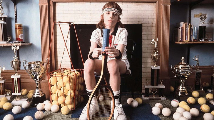The Royal Tenenbaums, tennis balls, Wes Anderson, one person