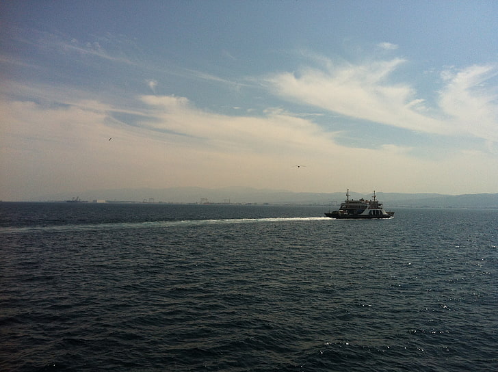 Turkey, Istanbul, sea, nautical vessel, water, transportation, HD wallpaper