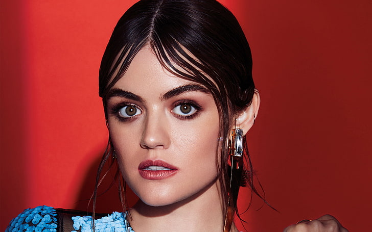 Lucy Hale 2017, portrait, beautiful woman, beauty, looking at camera