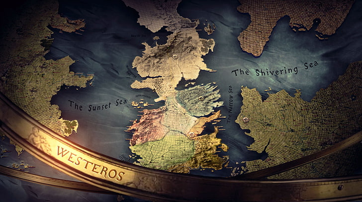 Westeros map from Game of Thrones, planet - Space, globe - Man Made Object, HD wallpaper