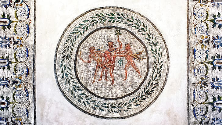 Rome, mosaic, classic art, Roman mythology, Greek mythology, HD wallpaper