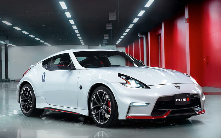 2015 Nissan 370Z NISMO 3, white nissan coupe, cars, HD wallpaper