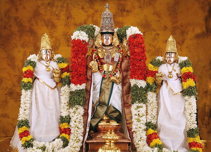 HD wallpaper: Lord Venkateswara Statue, Hindu deity figurine, God, Lord  Shrinathji | Wallpaper Flare