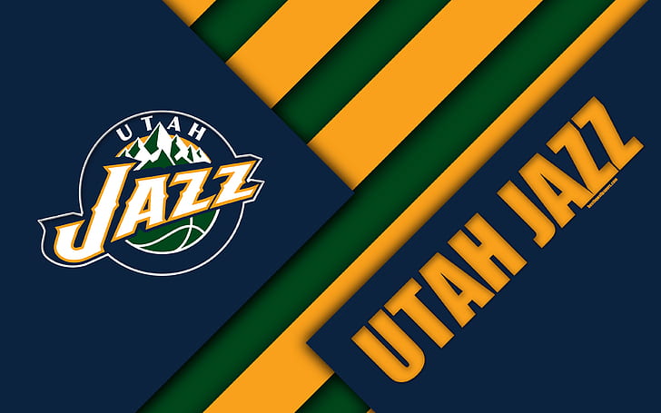 Basketball, Utah Jazz, Logo, NBA, HD wallpaper