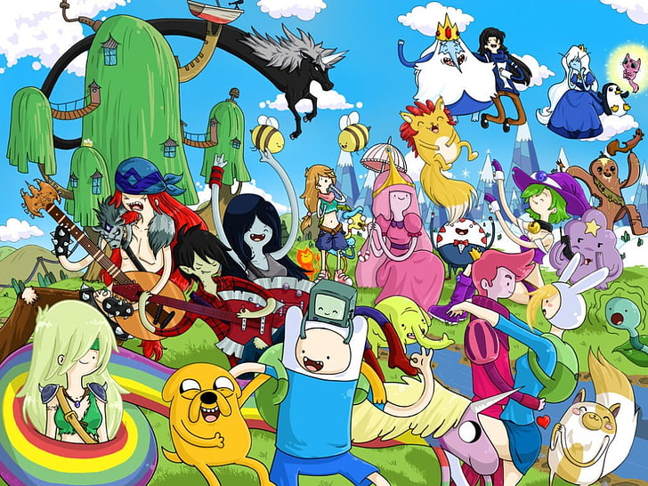 HD wallpaper: Adventure Time, artwork, BMO, Cartoon Network, Finn The Human  | Wallpaper Flare