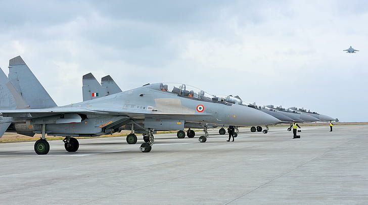 30MKI, aircraft, Indian Air Force, Sukhoi Su, HD wallpaper