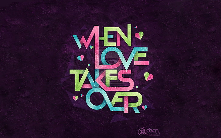 Colorful, love, purple Background, quote, Typography, communication