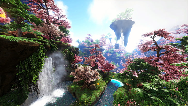 enchanted forest photo, ark, Ark: Survival Evolved, cherry blossom, HD wallpaper
