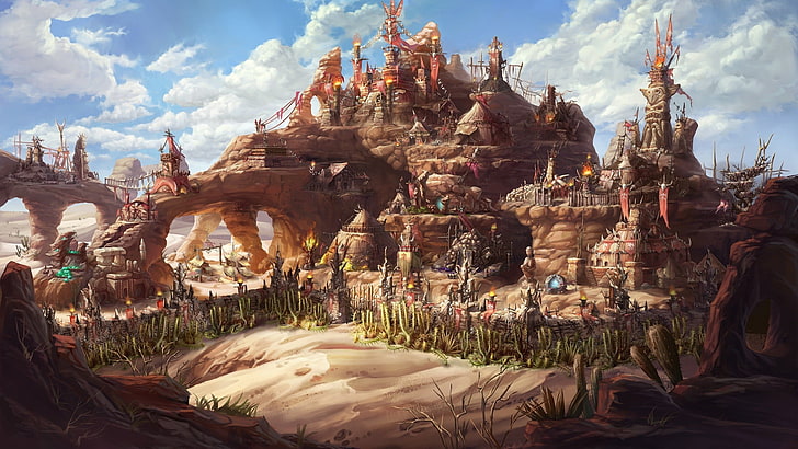 castle digital wallpaper, Might & Magic Heroes VII, video games