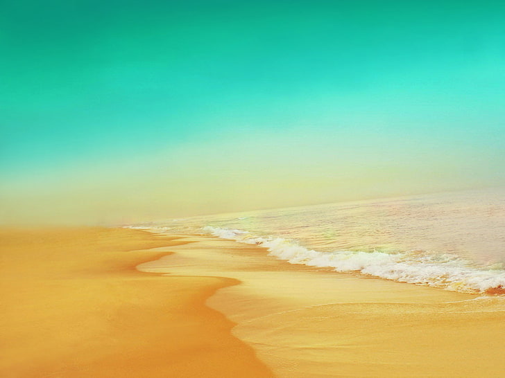 HD wallpaper: Apple iOS 10 iPhone 7 Plus HD Wallpaper 16, land, sea, beach  | Wallpaper Flare