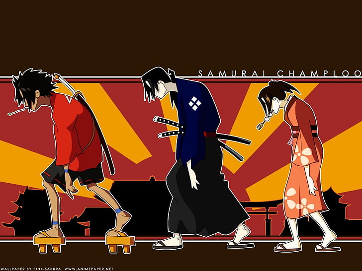 samurai, Samurai Champloo, Jin (Samurai Champloo), Mugen, sword, HD wallpaper