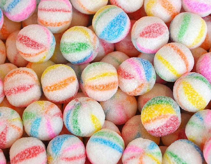 marble candy lot, striped, delicious, multi Colored, food, sweet Food, HD wallpaper