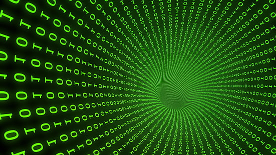 HD wallpaper: tube, tunnel, binary, green, binary code, matrix, technology  | Wallpaper Flare