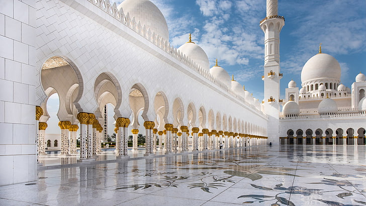 Grand Mosque Sheikh Zayed Abu Dhabi United Arab Emirates Beautiful Hd Wallpaper 3840×2160