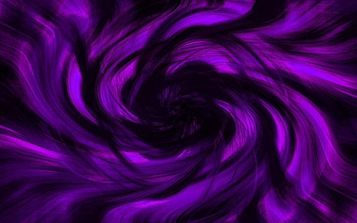 Abstract, Swirl, Black, Purple