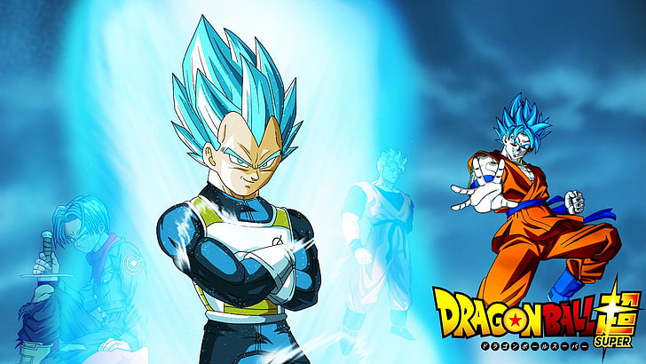  Fondo de pantalla HD Vegeta y Son Goku, baúles, Son Gohan, Super Saiyan Blue, Dragon Ball Super
