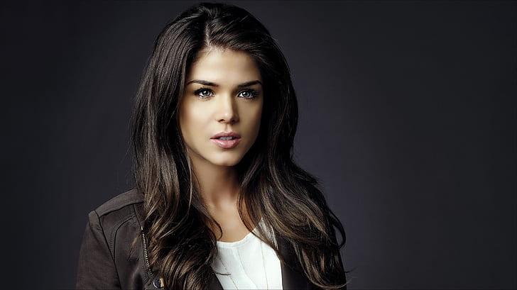 Actresses, Marie Avgeropoulos, Black Hair, Face, Girl, Model, HD wallpaper