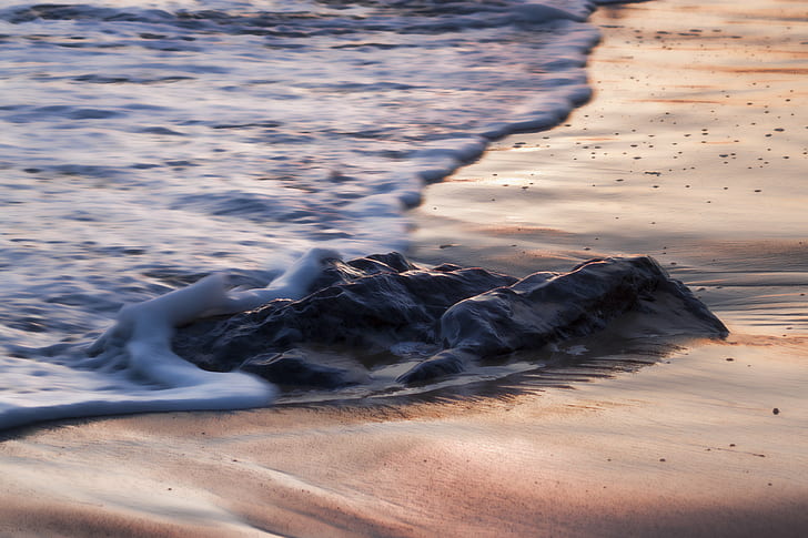 photography of ocean wave during daytime, Morning light, morning  light, HD wallpaper